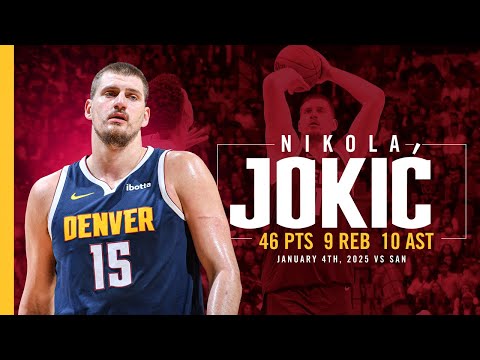 Nikola Jokić ANOTHER Near 40+ Point Triple-Double vs. Spurs 📺 | 1/4/25 Full Game Highlights