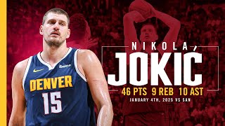 Nikola Jokić ANOTHER Near 40+ Point Triple-Double vs. Spurs 📺 | 1/4/25 Full Game Highlights