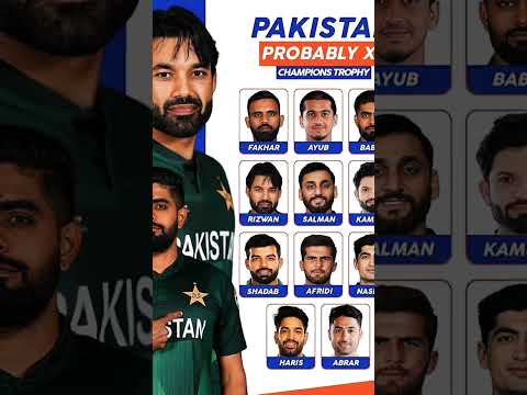 Pakistan Likely to champions trophy squad #PakistanSquad #ct25 #IndVsPak #worldfastupdate