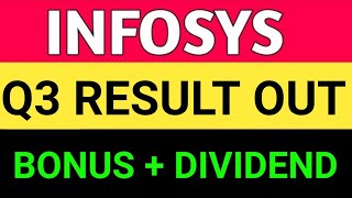 INFOSYS Q3 RESULTS OUT | INFOSYS SHARE LATEST NEWS | INFOSYS SHARE NEWS TODAY