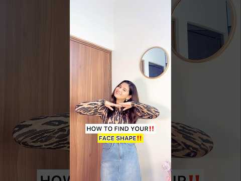 How to find your face shape‼️#youtubeshorts #faceshapes #fyi #howto #fashionstyle