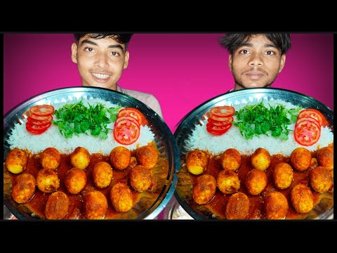 20 Eggs Curry 🥚🌶️🍛 With Rice Eating Challenge || Food Eating Competition || AHFOODCHALLANGE |#foryou