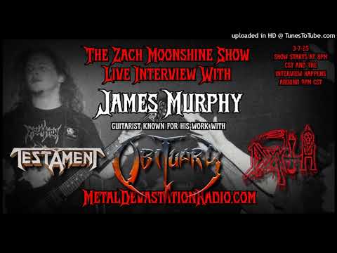 James Murphy Talks Obituary, Death, Testament & More on The Zach Moonshine Show!