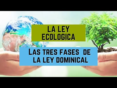 04. Las tres fases de la ley dominical: La ley ecológica