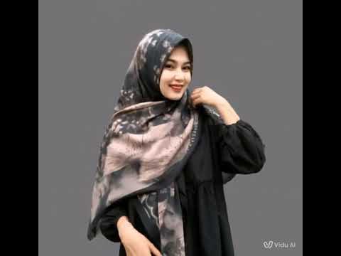 Hijab segiempat syari voal motif premium