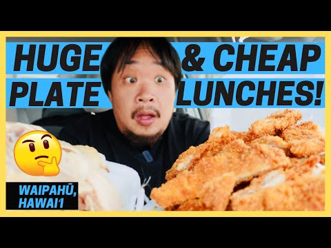 The CHEAPEST CHEAP EATS Big Plate Lunch in Waipahu Hawaii