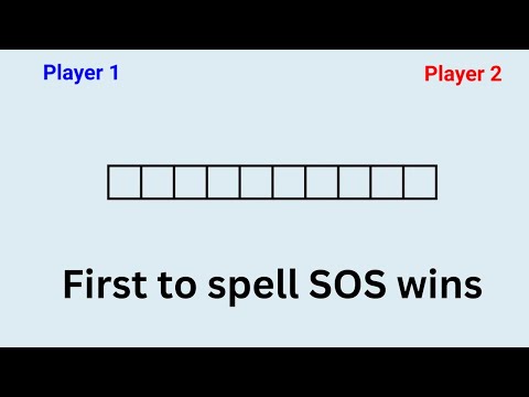 You can always win this game if you go second | An SOS (math olympiad) puzzle