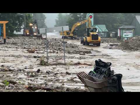 Ludlow, VT flooding 7/10/2023