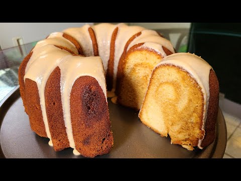 Caramel Pound Cake from scratch