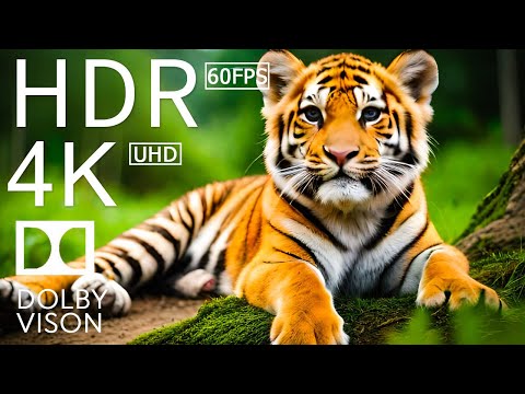 TIGER KING FOREST - 4K (60FPS) ULTRA HD - With Nature Sounds (Colorfully Dynamic)