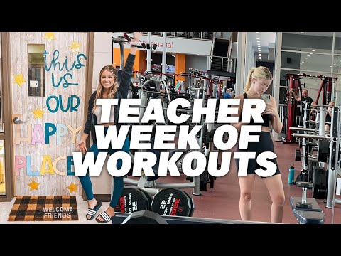 MY WORKOUT ROUTINE AS A TEACHER | how I find time to workout after school + what I eat in a week!!