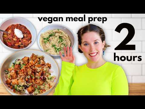 Healthy High Protein Vegan Meal Prep | Easy and Packable Vegan Recipes