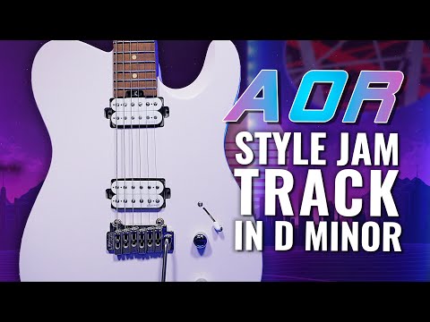 Epic AOR 80's Style Guitar Backing Track Jam In D Minor