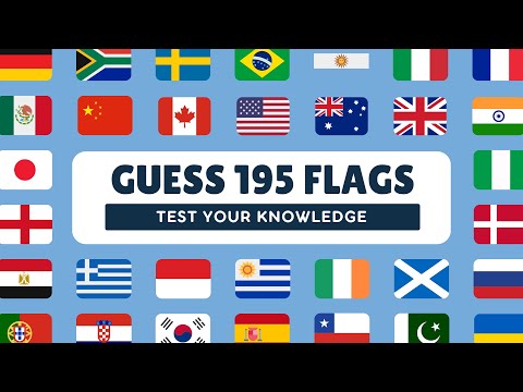 Guess The Country By The Flag Quiz | Can You Guess 195 Flags?🚩