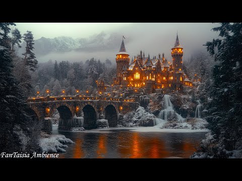 Harry Potter Hogwarts Christmas Ambience with Magical Holiday Music | Cozy Christmas Ambience