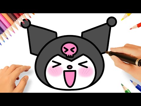 HOW TO DRAW KUROMI EASY 🎀