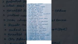 TNPSC GROUP 4&VAO & TNUSRB POLICE EXAM NOTES