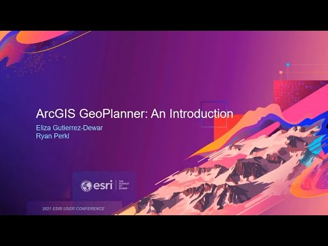 ArcGIS GeoPlanner: An Introduction