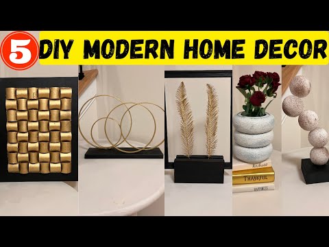 5 DIY Modern Home Decor | Modern home decor ideas in budget