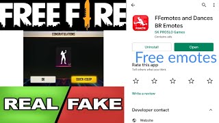 FFemotes and Dances BR Emotes app real or fake | free emotes | Garena free fire | Tech Lover DK