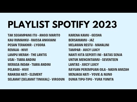 LAGU SPOTIFY 2023