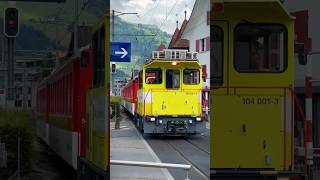 🚞 Die HGm 104 001-3 und ABt 927 Steuerwagen auf der Engelbergbahn auf ihrer Fahrt nach Stansstad! 📸