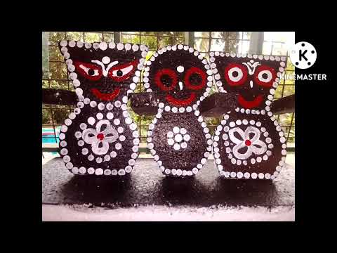 Jagannath,Balaram,Subhadra Making idea with thermocal craft ideas| Very easy and short video