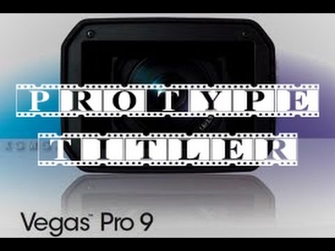 Intro To The ProType Titler in Sony Vegas Pro 9