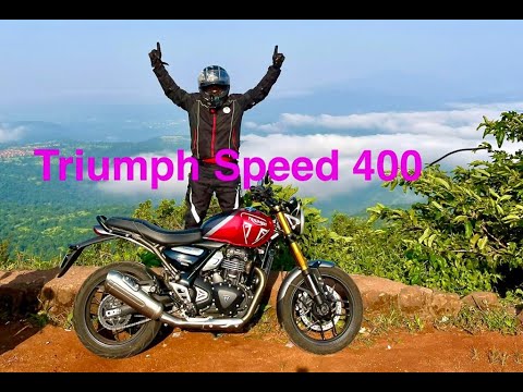 First ride 😎 Triumph Speed 400 ❤️#triumph #speed400 #bike #rider #bikelover #pune #nature #ytshort