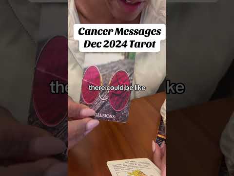 Cancer zodiac tarot messages reading for December 2024. #cancertarot #cancermoon #cancerzodiac