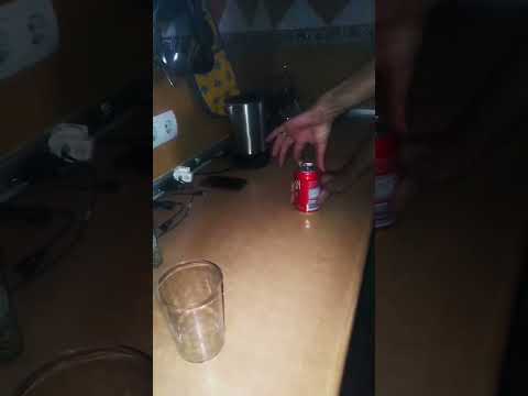 An exploding can of cola #funny #scary #happy  #humor  #hilarious #scream #boom