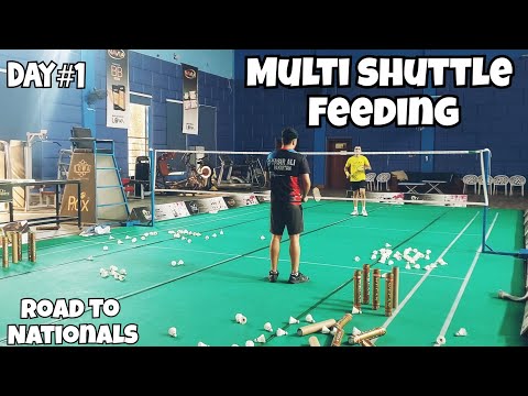 Explosive Power and Endurance with Multi shuttle badminton training