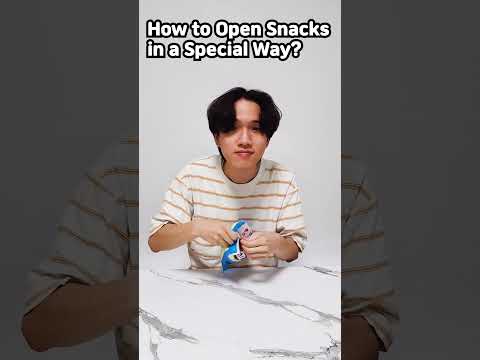 How to Open Snacks in a Special Way?🍿#shorts #funny #viral