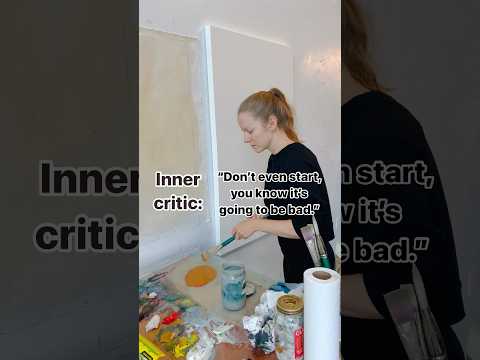 How I work with my inner critic #paintingprocess #creativity #creativeinspiration #inthestudio