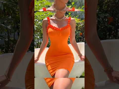 Stylish Beautiful orange outfits | #shorts #viral #fashion | @UniqueFashion365