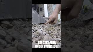 Installing Concrete Edge Restraint for Pavers | #shorts