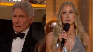 Harrison Ford Talks To Nikki Glaser Backstage After Globes Joke