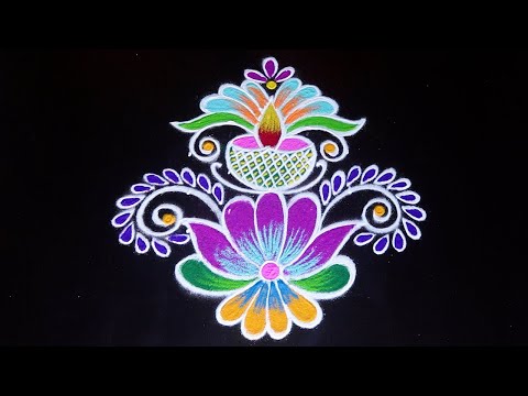 Beautiful Shivaratri Rangoli 🌼rangoli || 🌺Kolam ||🌻Muggulu⚛️ By AnithaRangoli|🌼rangoli || 🌺Kolam