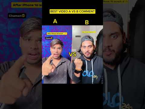 After launch iPhone 16 🚀🔥|| Best video A vs B comment​⁠​⁠ @WerLoser  #shorts #indian #comedy