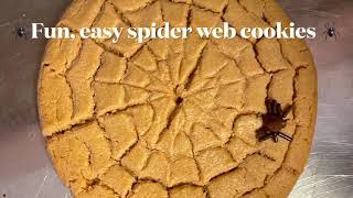 How to Halloween Spider Web Cookies