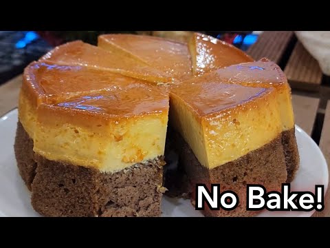 No Oven, No Bake Chocolate Custard Cake