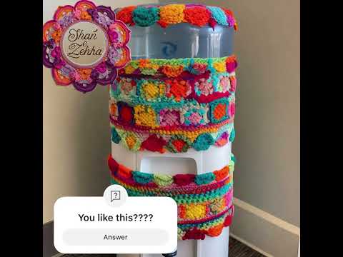 Most beautiful crochet watercooler ideas 🧶#watercooler #creativecrochet#handmade #diycrochet#cover