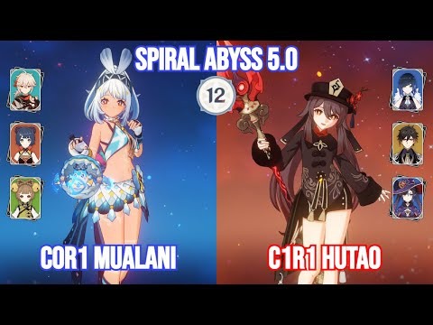 Mualani Burning Vape x Hutao Vape Full Star Clear | Spiral Abyss 5.0 Floor 12 | Genshin Impact