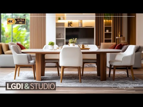 2025 Modern Dining Room Designs: Stylish Tables & Stunning Living Room Decor for a Luxe Look