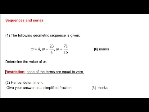 Mastering Sequences and Series for Grades 11 and 12  #Grade12Math #Geometry