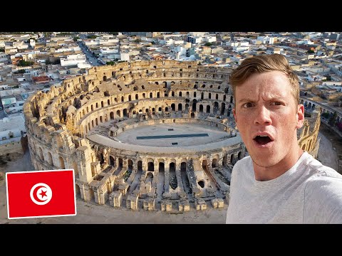 The Insane Roman Coliseum You've Never Heard Of (El Jem, Tunisia) Travel Vlog الجمّ , تونس