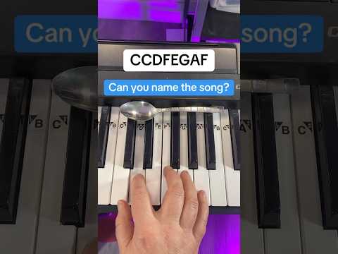 Bet you can’t name this song. 🤔 Easy piano tutorials for beginners