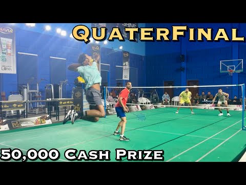 Quaterfinal - Anjum Bashir / Wahab vs Hamza / Ahmed pakistan badminton #badminton #badmintonlive