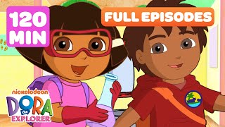 Dora the Explorer Back to School Full Episodes! 📚 2 Hours | Dora & Friends