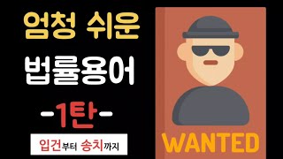 엄청 쉬운 법률용어 1탄 입건부터 송치까지 (고소, 고발, 피의자, 체포, 구속, 영장실질심사, 청구, 영장신청, 기각, 발부)